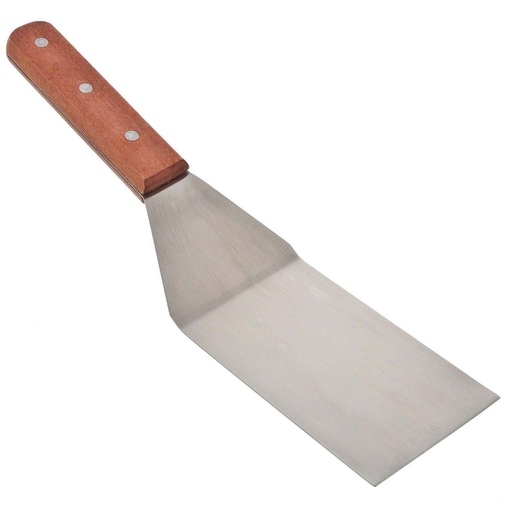 Stainless Steel Wood-handle 12-inch Spatula Turner