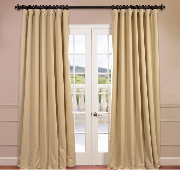 Exclusive Fabrics Extra Wide Thermal Blackout 84-inch Curtain Panel