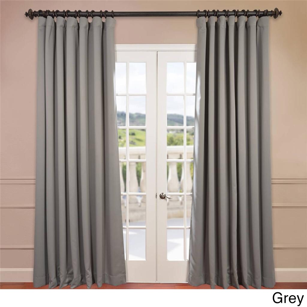 Exclusive Fabrics Extra Wide Thermal Blackout 108 Inch Curtain Panel Exclusive Fabrics Extra Wide Thermal Blackout 108 Inch