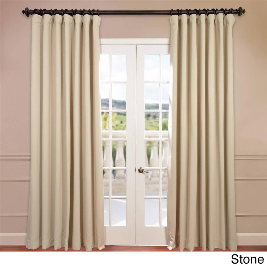 Exclusive Fabrics Extra Wide Thermal Blackout 108-inch Curtain Panel | eBay