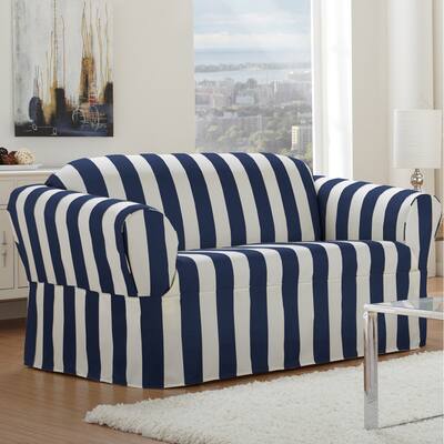 QuickCover Cabana One-piece Relaxed Fit Wrap Sofa Slipcover