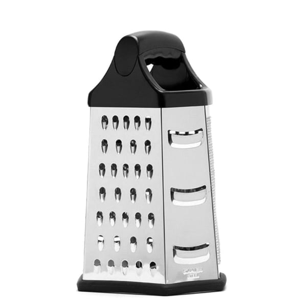 Cooks Corner Hex 6 sided Stainless Steel Red Multi purpose Grater