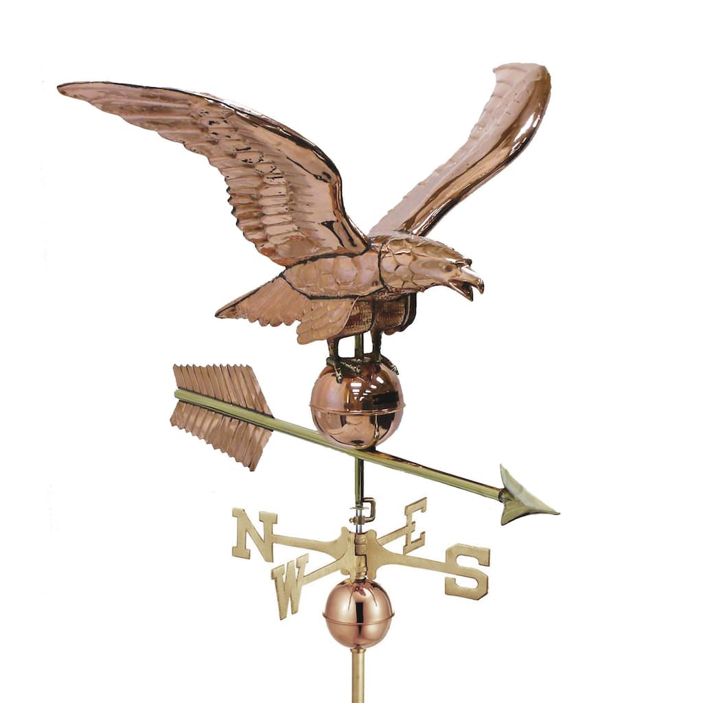 34-inch Smithsonian Eagle Estate Pure Copper Weathervane by Good Directions