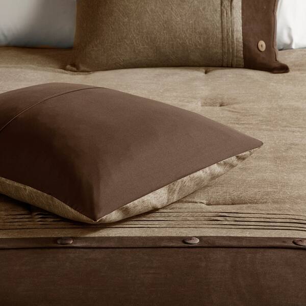 Shop Madison Park Westbrook 7 Piece Faux Suede Comforter Set On