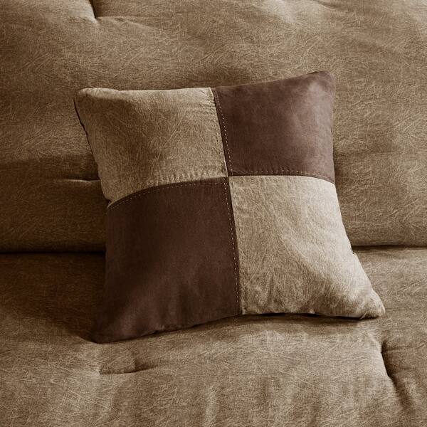 Shop Madison Park Westbrook 7 Piece Faux Suede Comforter Set On