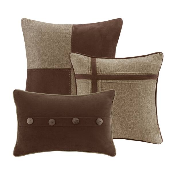 Shop Madison Park Westbrook 7 Piece Faux Suede Comforter Set On