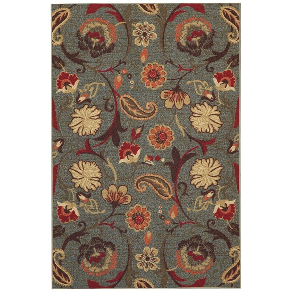 Rubber Back Ocean Blue Fl Non Slip Area Rug 3 X 5 Rubber Back Ocean Blue Fl Non Slip Area Rug 3 X27