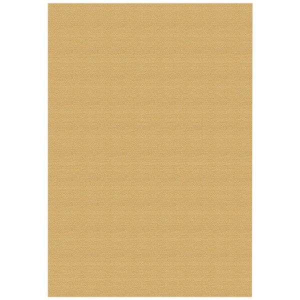 Solid Ivory Rubber Back Non-Slip Area Rug (3'3 x 5') - 3'3 X 5'