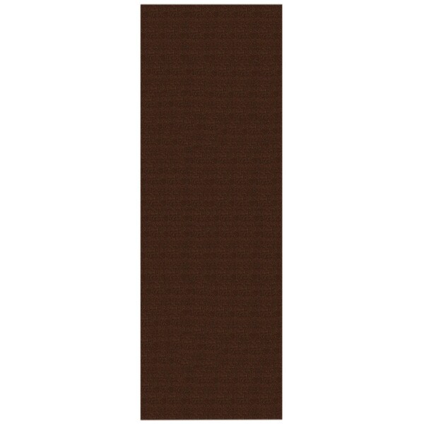 Solid Brown Rubber Back Non Slip Runner Rug 1 10 X 6 9 Free Solid Brown Rubber Back Non Slip Runner Rug 1 X27