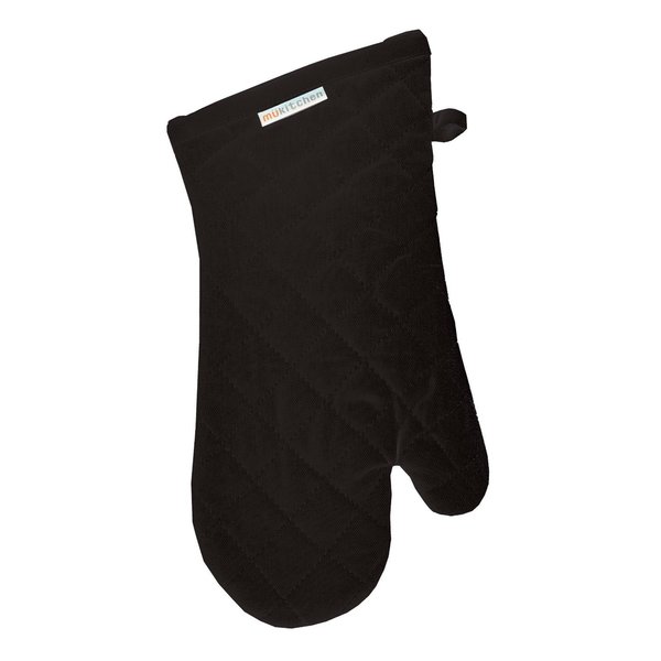 MUkitchen 6004 0908 Black Cotton Oven Mitt   16476992  