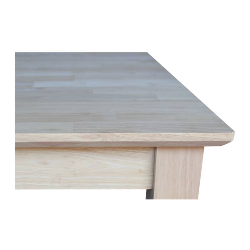 The Gray Barn Fairy Glen Unfinished Bar Height Shaker-style Solid Wood Dining Table