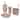 Creative Scents Victoria Beige Bathroom Accessories Set of 4