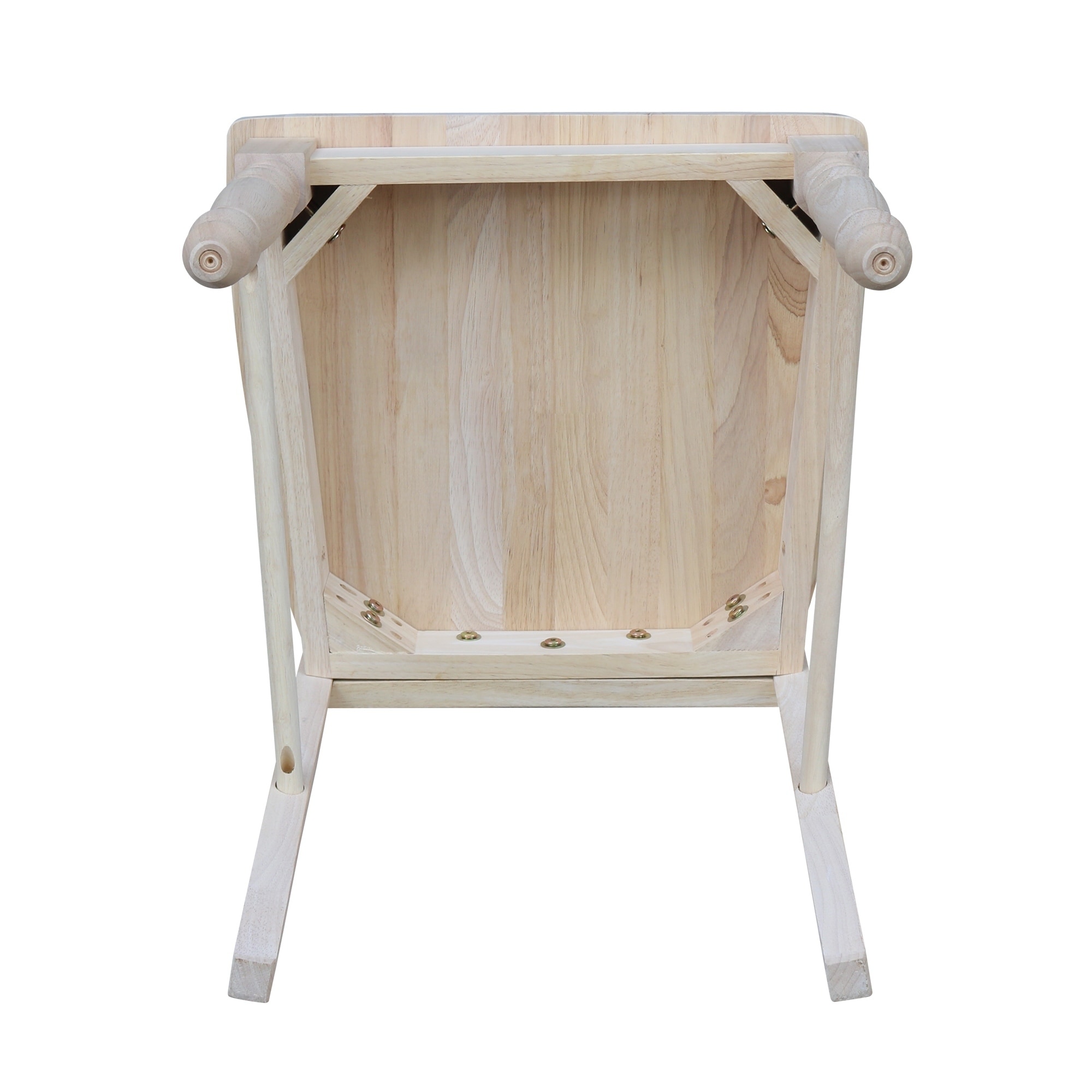 International Concepts Unfinished Solid Parawood Latticeback Dining Chairs Set Of 2 On Sale Overstock 9316755