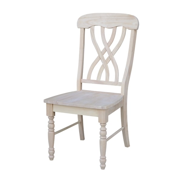 Unfinished x best sale back dining chairs