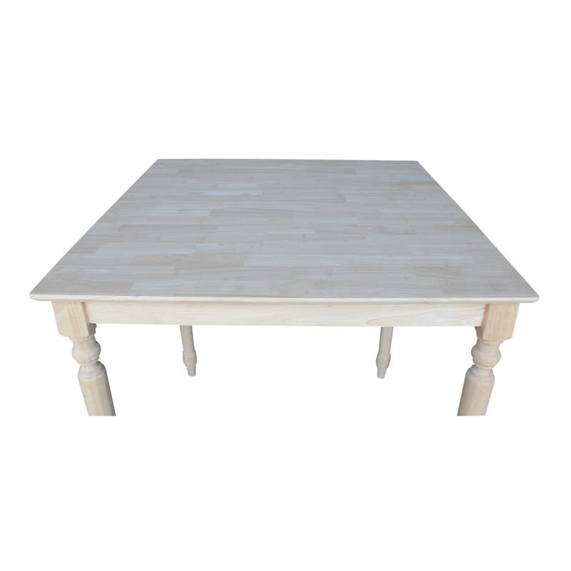 The Gray Barn Fairy Glen Unfinished Square 36-inch Counter Height Turned Leg Dining Table
