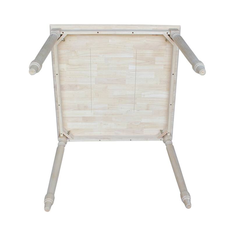 The Gray Barn Fairy Glen Unfinished Square 36-inch Counter Height Turned Leg Dining Table