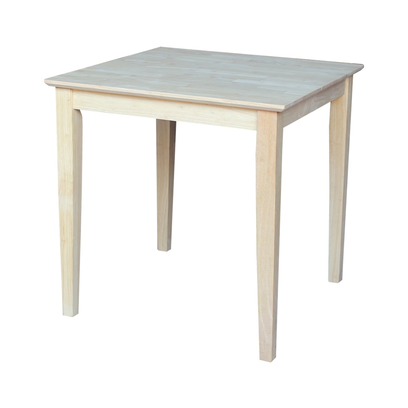 The Gray Barn Fairy Glen 30 Inch Unfinished Shaker Style Parawood Square Dining Table The Gray Barn Fairy Glen 30 Inch Unfinished Shaker Style Parawood Square Dining Table