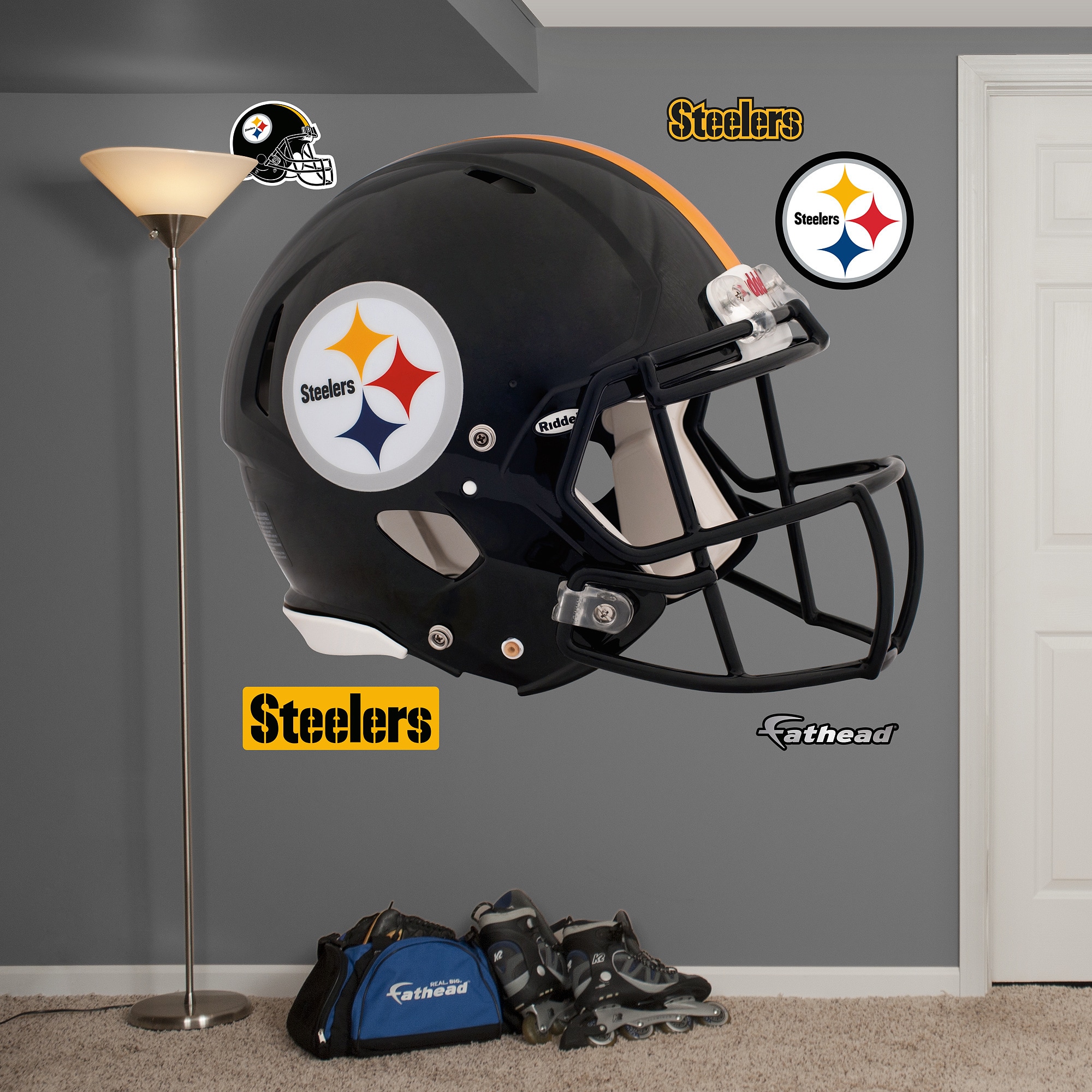 NFL Pittsburgh Steelers Fathead Helmet Wall Graphic 