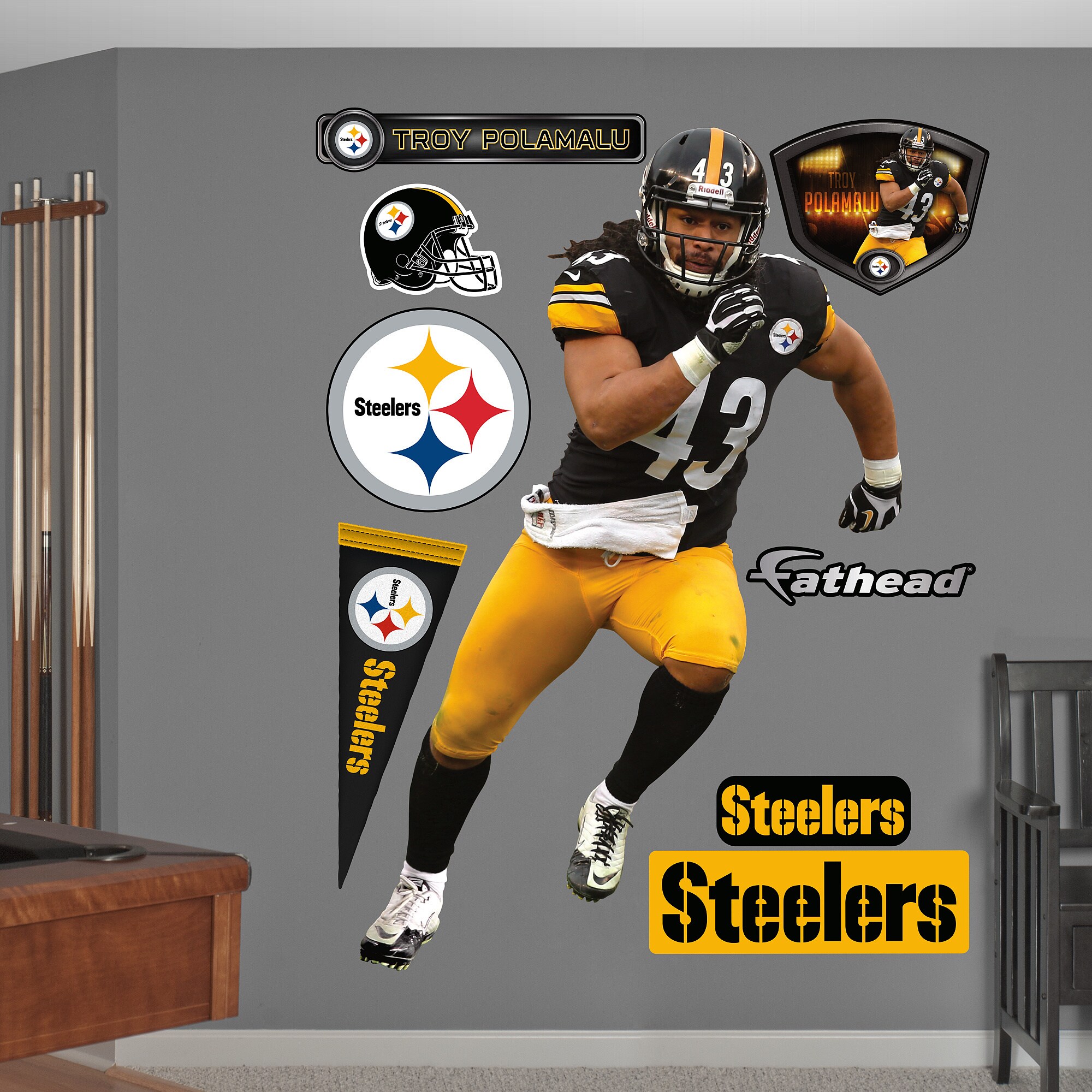 Pittsburgh Steelers 6'' x Arched Decal