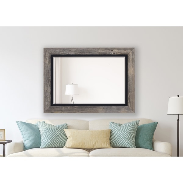 light grey wall mirror