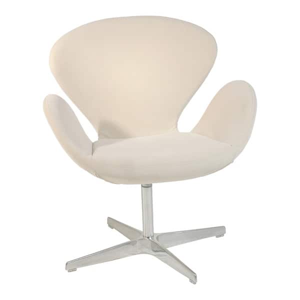 slide 1 of 2, Cream Fabric Flower Armchair
