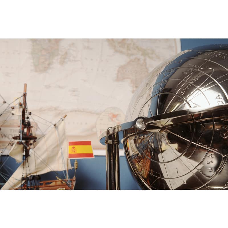 Decorative Aluminium Globe and Stand