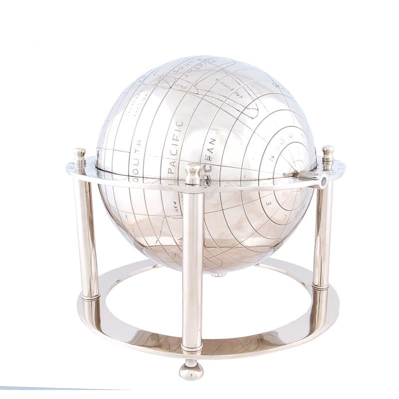 Decorative Aluminium Globe and Stand