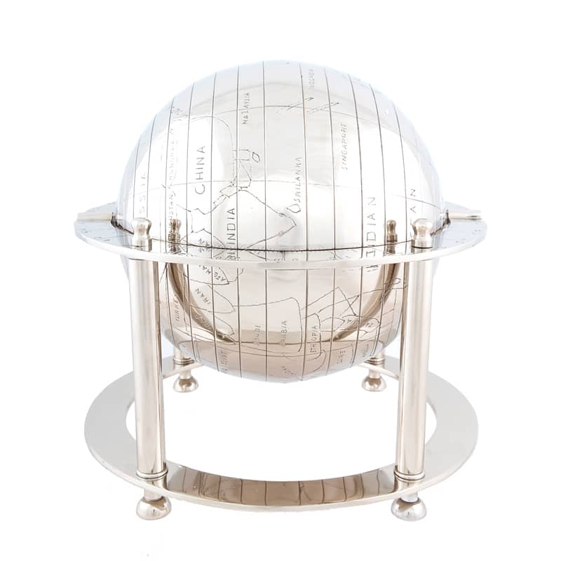 Decorative Aluminium Globe and Stand