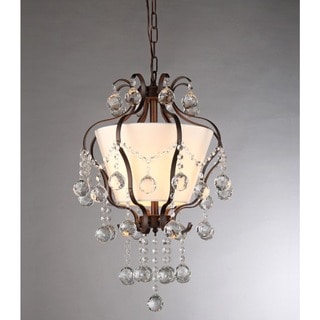Stacey Crystal 3-light Bronze Chandelier (Bronze) - Chandeliers For Bedrooms by Overstock.com