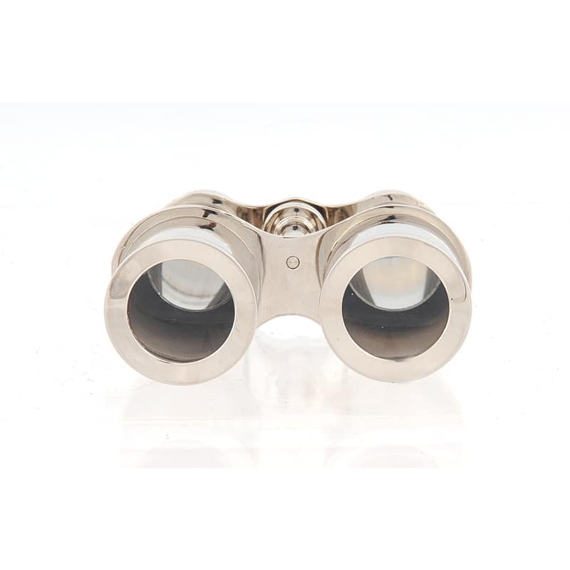 Decorative Aluminum Binoculars and Leather Case