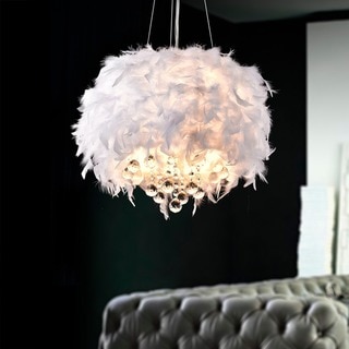 fluffy white light shade