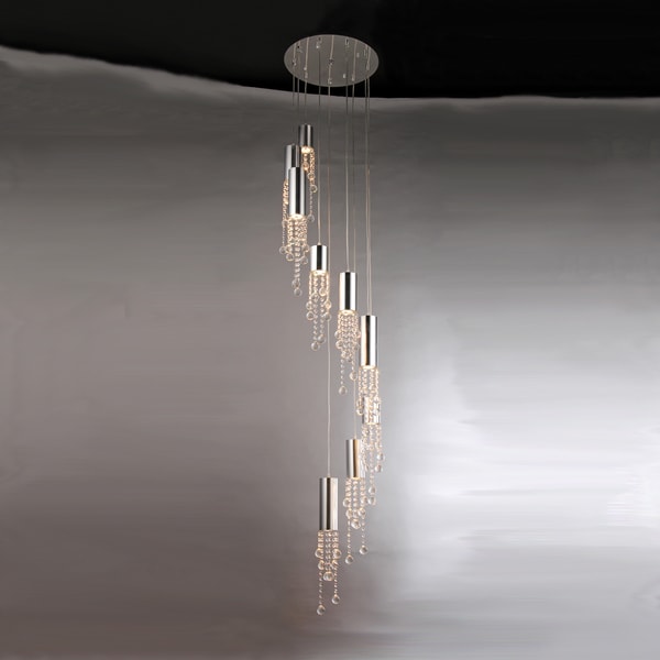 Charles Drop Down Crystal Flush 9 Light Fixture Free Shipping Charles Drop Down Crystal Flush 9 Light Fixture