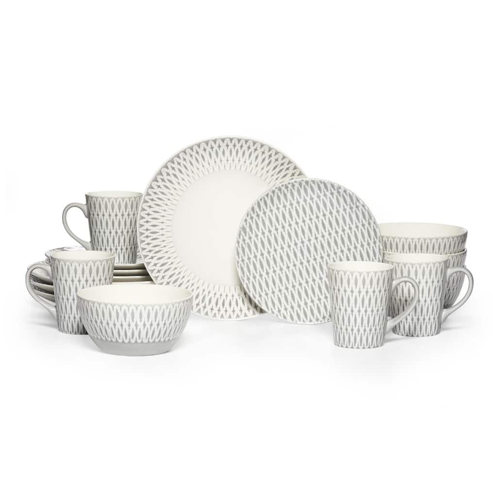 Gourmet Basics by Mikasa Aurora 16-piece Stoneware Dinnerware Set