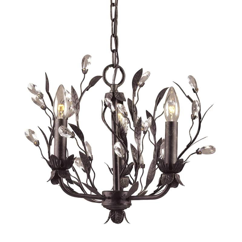 Elk Home Circeo Deep Rust Metal 3 Light Chandelier