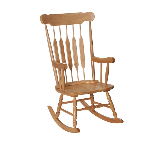 Shop Gift Mark Home Adult Resting Natural Finish Rocking Chair Free
