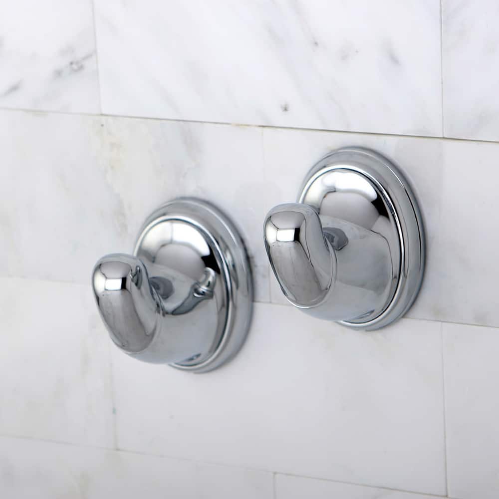 Chrome Robe Hook (Set of 2) - Silver