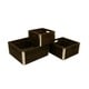 preview thumbnail 3 of 1, Wald Imports Reinforced Grey-wash Wood Storage Crates (Set of 3)