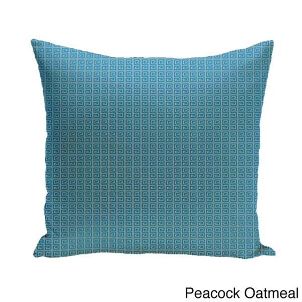 Shop 18 x 18-inch Two-tone Geometric Decorative Pillow - Free Shipping ...