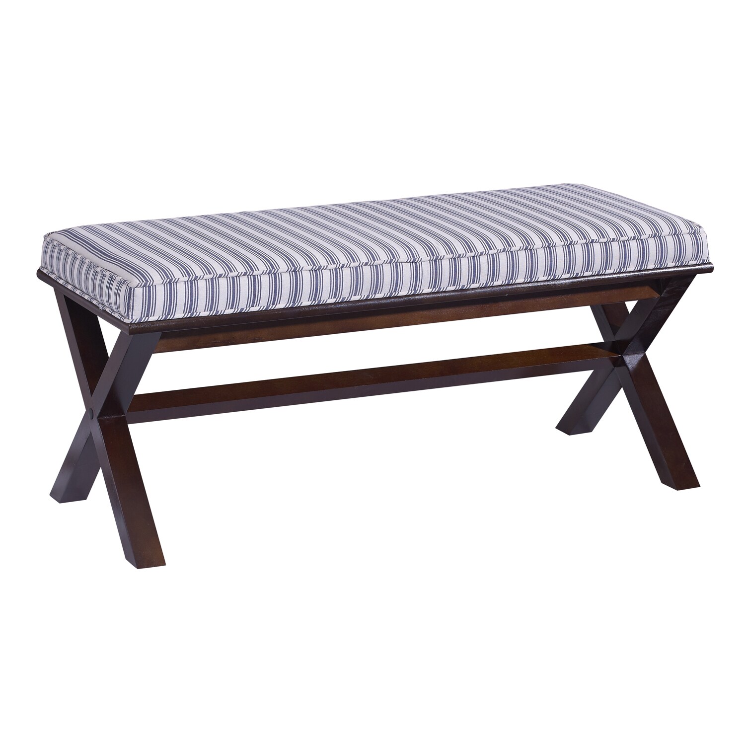 Shop Ticking Bench Free Shipping Today Overstock 9320949