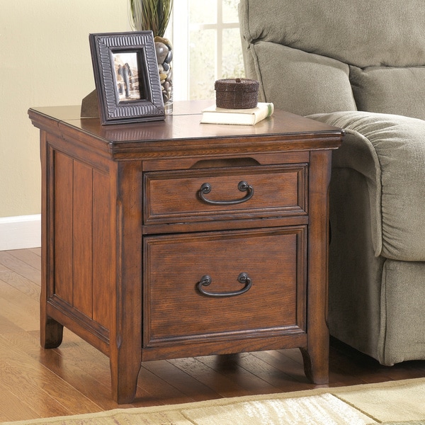 Signature Design by Ashley Woodboro Rectangular End Table