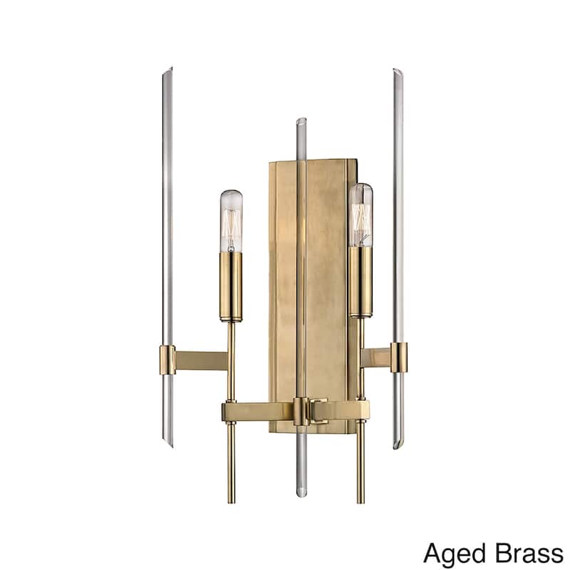 Hudson Valley Bari 2 Light Wall Sconce - Champagne