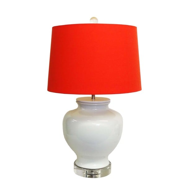 White Chic Porcelain Table Lamp   Shopping