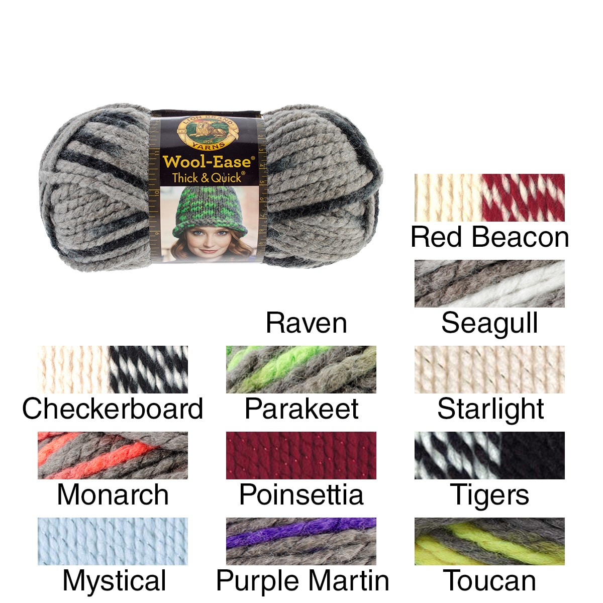 Lion Brand Wool-Ease Thick & Quick Yarn-Red Beacon