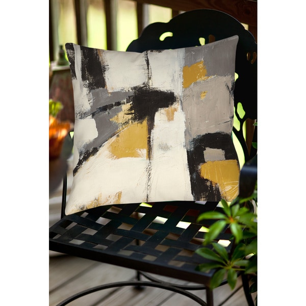 Yellow Catalina I Indoor/ Outdoor Throw Pillow