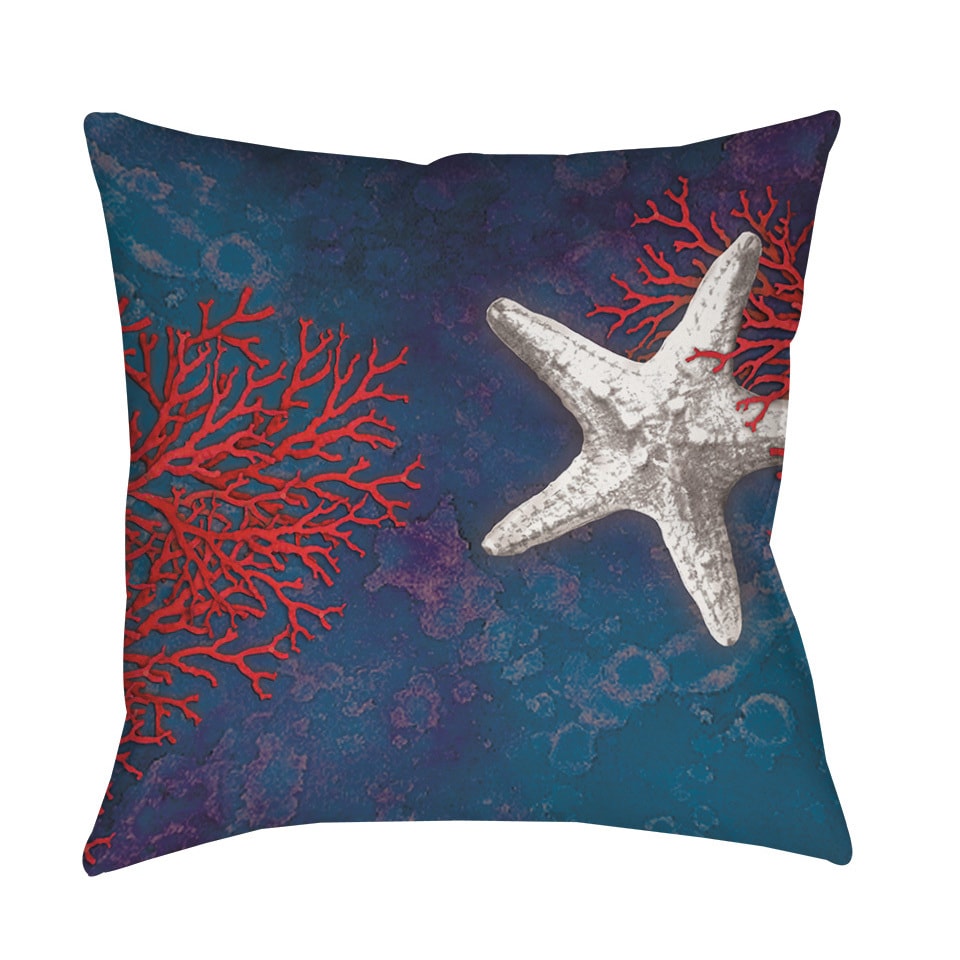 Shop Seastar Bay Starfish Indoor Outdoor Throw Pillow On Sale