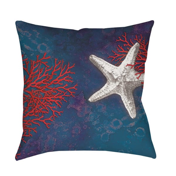 Shop Seastar Bay Starfish Indoor Outdoor Throw Pillow On Sale