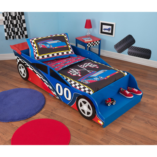 Shop Race Car 4-piece Standard Toddler Bedding - Free ...