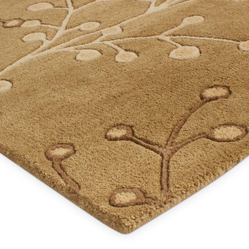 Sakura Handmade Transitional Floral Wool Area Rug