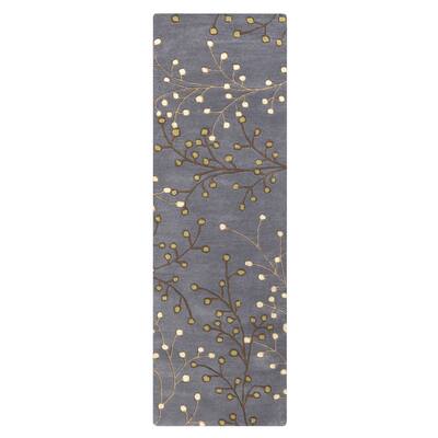 Sakura Handmade Transitional Floral Wool Area Rug