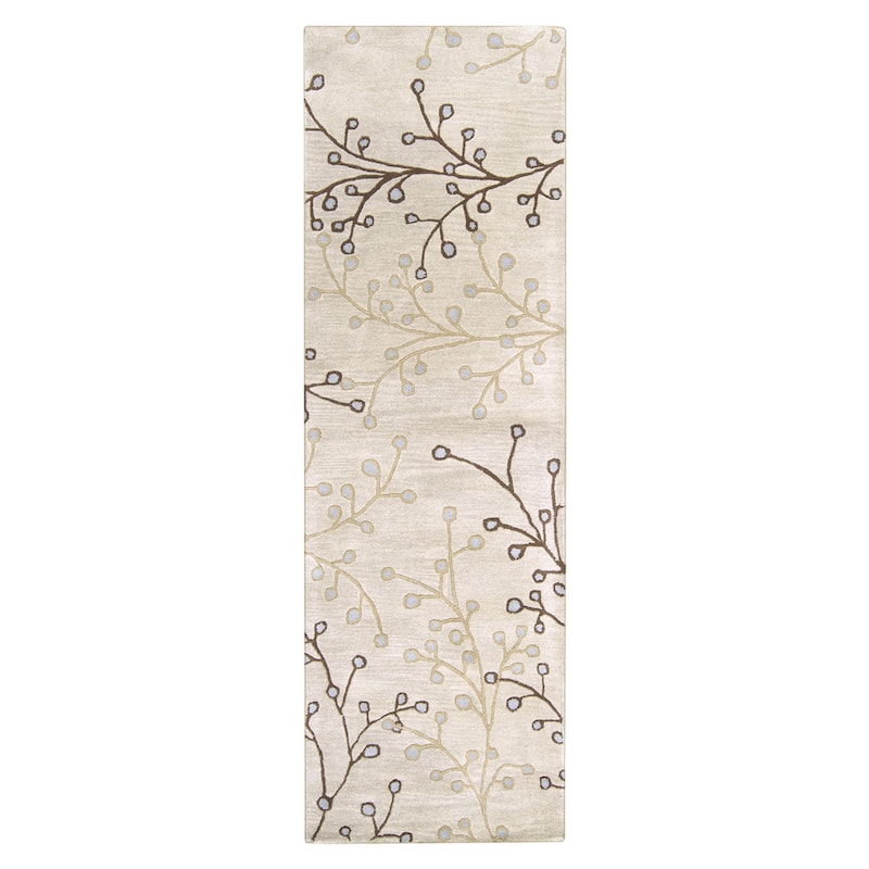 Sakura Handmade Transitional Floral Wool Area Rug